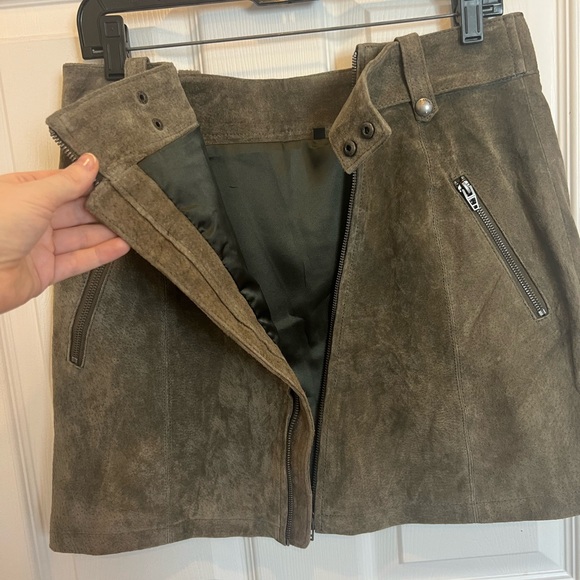 NWOT Blank NYC Suede Zip Miniskirt - Picture 5 of 7